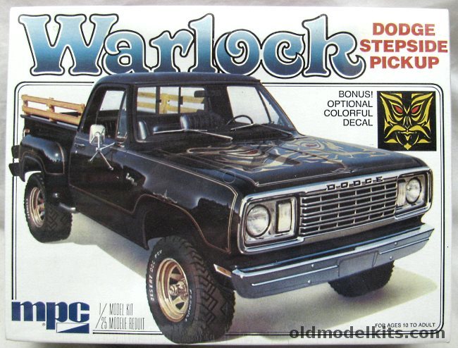 MPC 1/25 Warlock Dodge Stepside Pickup Truck, 1-0417 plastic model kit